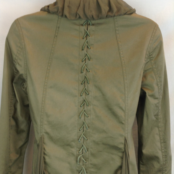 Diane Von Furstenberg Green Knee Length Coat - Picture 7 of 11